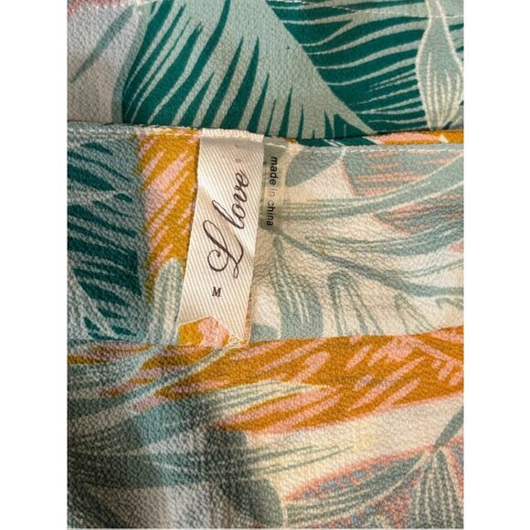 L Love Women's Floral Thin Strap Top - Picture 3 of 5